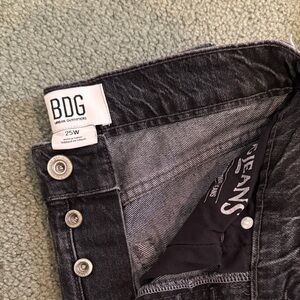 BDG Black Skinny High-Rise Button-Fly Jeans